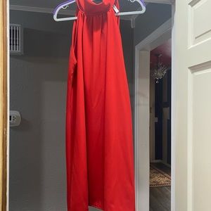 Red dress never worn excellent condition large